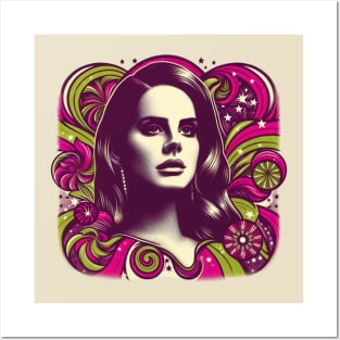 Lana Del Rey -  Psychedelic Glamour Posters and Art